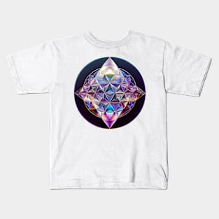 Sacred Geometry Crystal Ball Kids T-Shirt